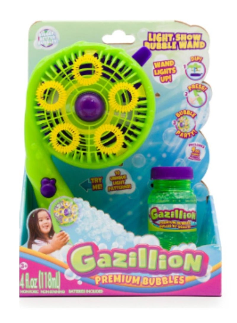 Gazillion عصا عرض فقاعات غازيلون، تعمل بالبطارية | لعبة فقاعات للحفلات، اللعب في الهواء الطلق | هدية للأطفال والبالغين - Image 1