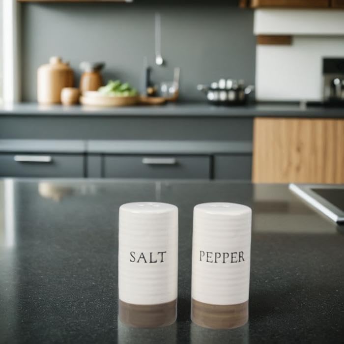 Young's Inc. Ceramic Salt and Pepper Shaker Set - Cute Kitchen Table Accessories and Decor - Farmhouse - Image 2
