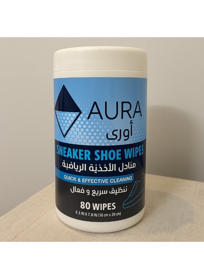 AURA A pack of wet wipes for cleaning shoes,, furniture, baby wipes, and polishing everything. - Image 4