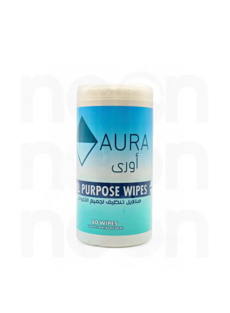 AURA A pack of wet wipes for cleaning shoes,, furniture, baby wipes, and polishing everything. - Image 2