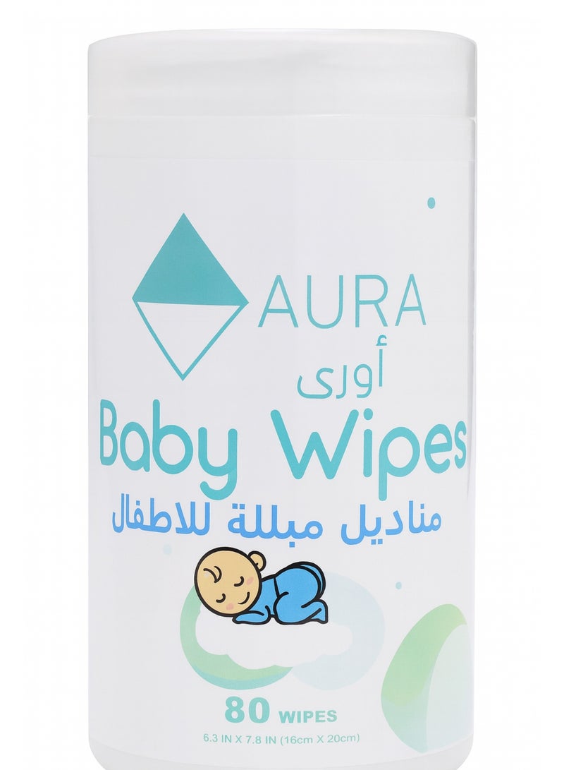 AURA A pack of wet wipes for cleaning shoes,, furniture, baby wipes, and polishing everything. - Image 5