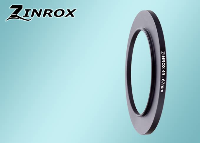 ZINROX ® 49-67mm Step Up Lens Filter Adapter Ring, Set of 1 Piece - Size : 49mm to 67mm Stepping Ring - Image 3