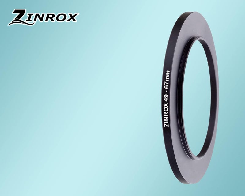 ZINROX ® 49-67mm Step Up Lens Filter Adapter Ring, Set of 1 Piece - Size : 49mm to 67mm Stepping Ring - Image 5