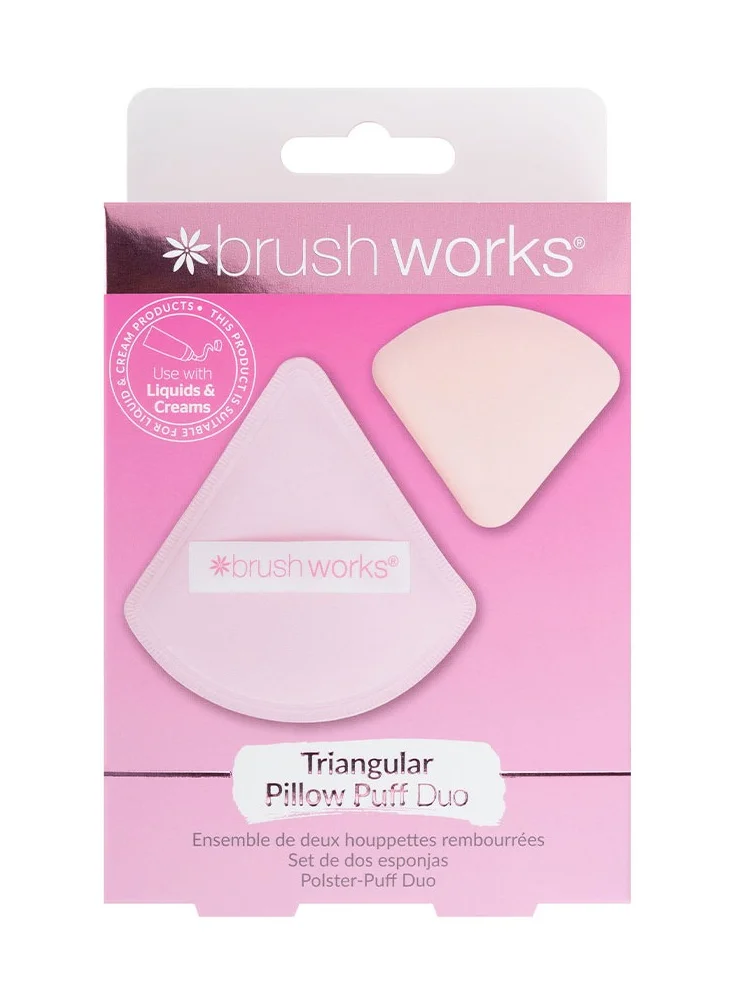 براش ووركس Brushworks Triangular Pillow Puff Duo