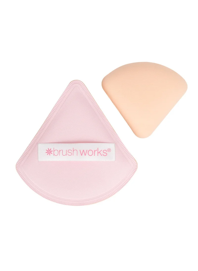 براش ووركس Brushworks Triangular Pillow Puff Duo