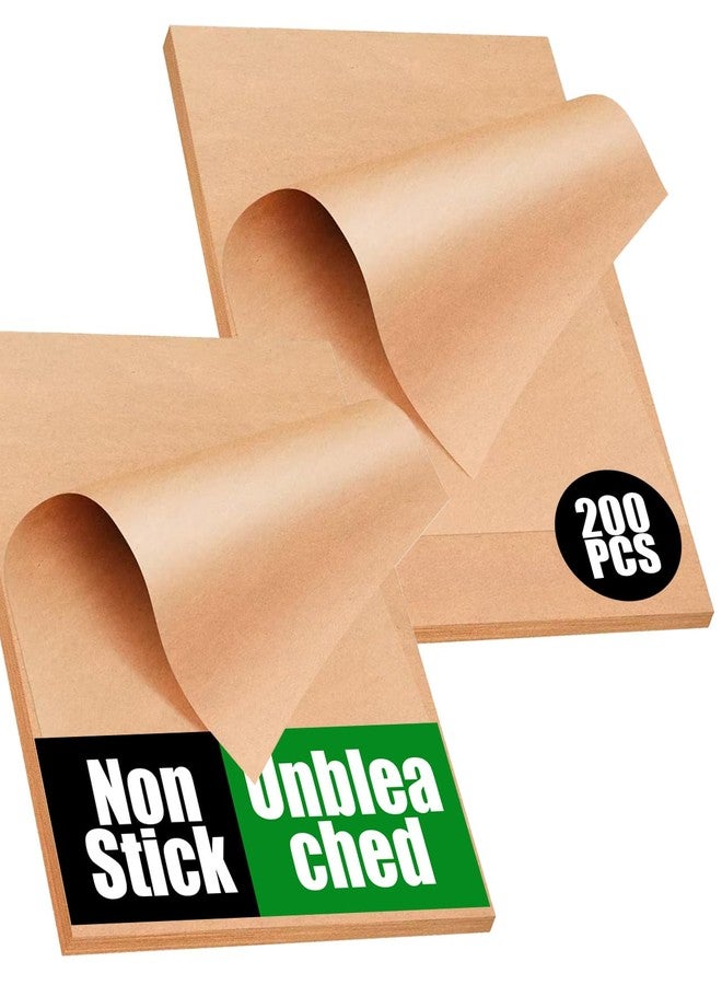 AMFOCUS 200 PCS Unbleached Parchment Paper Sheets for Baking 12x16 Inches, Non-Stick and Non-Toxic Pre-cut Parchment Sheets for Oven, Cooking, Grilling, Air Fryer and Steaming - Fit for Half Sheet Pans - Image 1