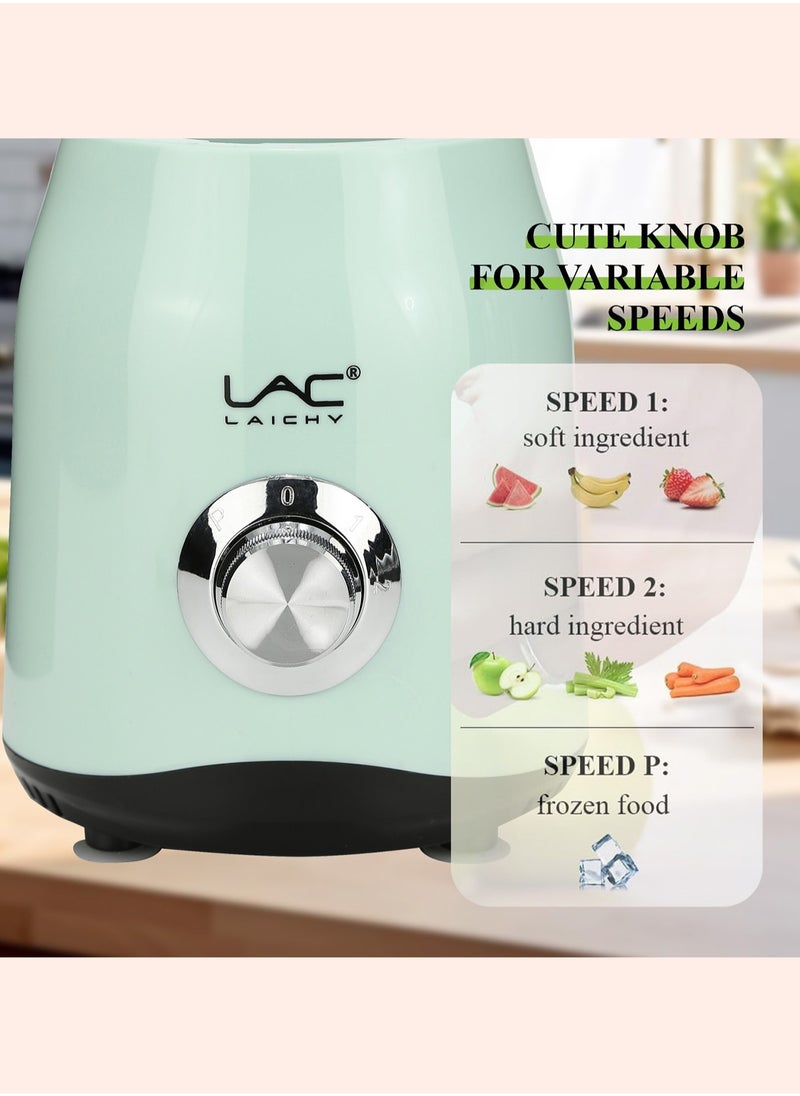 LAC - Blender for Smoothies,300W Personal Blender and Grinder Combo for Kitchen with a 1.5L Portable Smoothie Cups,Shakes,Juices,Frozen Drinks and a Coffee Cup with Seal Cover for Coffee Beans - Image 1