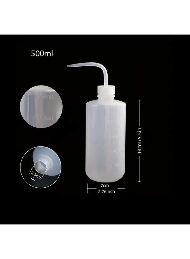 Plastic Squeeze Bottle With Funnel 500ml Wide Mouth Narrow Spout For Lab Cleaning Plant Care - Image 2