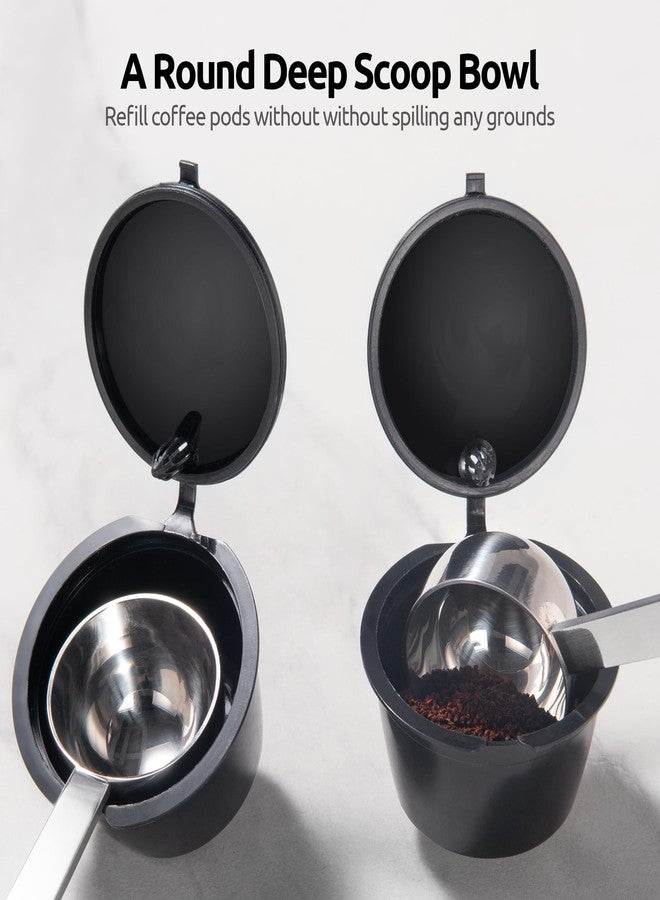 U-Taste Coffee Scoop 1 Tablespoon: 18/8 Stainless Steel Measuring Scooper for Ground Coffee, Bean, Powder, Espresso, 4.3in Long Handle Metal Measure Spoon for Canister, Jar (1Tbsp/15ml) - Image 5