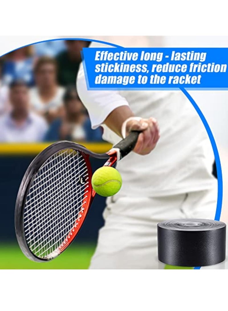 Zikra 2 Pieces Black Racket Protection Tape, Racquet Head Guard, Tennis Racket Tape, for Tennis Practice Racquetball, 16.4' Roll - Image 3