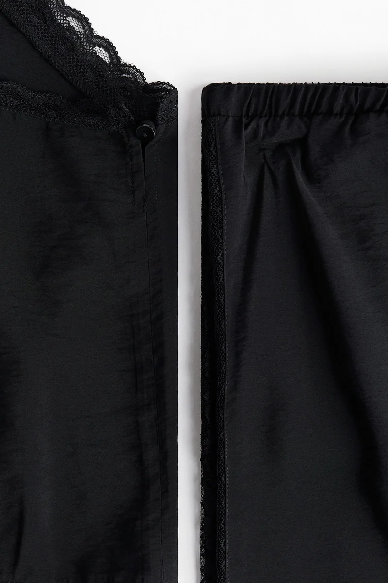 H&M Lace-trimmed pyjamas