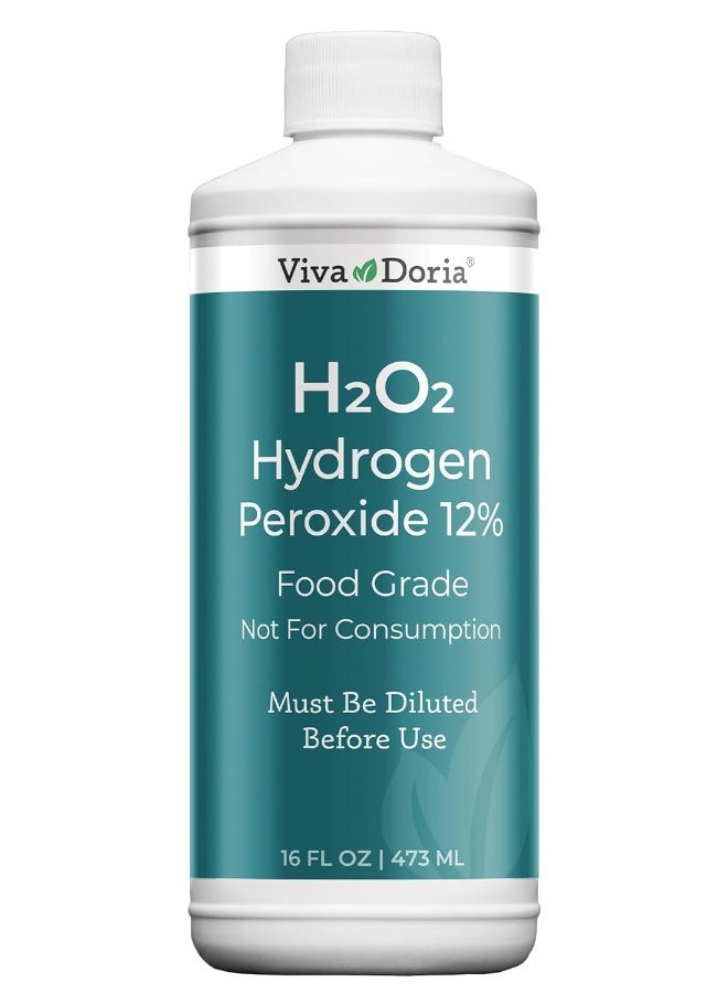 Viva Doria 12% H2O2 Hydrogen Peroxide - Food Grade (470ml) - Image 1