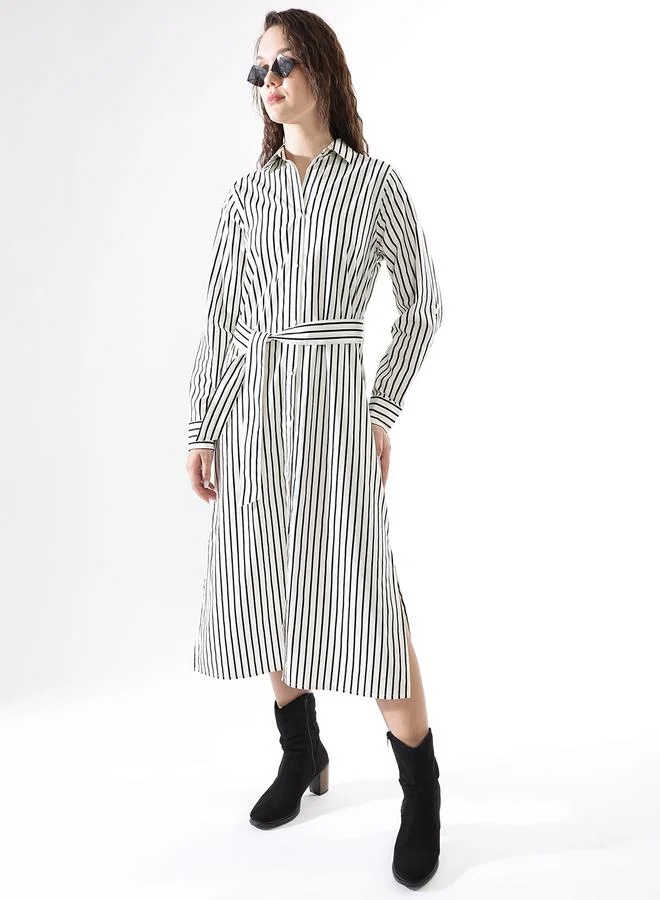 هاي ستار فستان ميدي مخطط