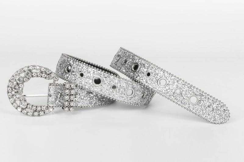 XuoAz Women Rhinestone-Leather-Belts Western-Cowboy-Cowgirl Belt Bling-Diamond Waist Belt for Jeans Pants - Image 2