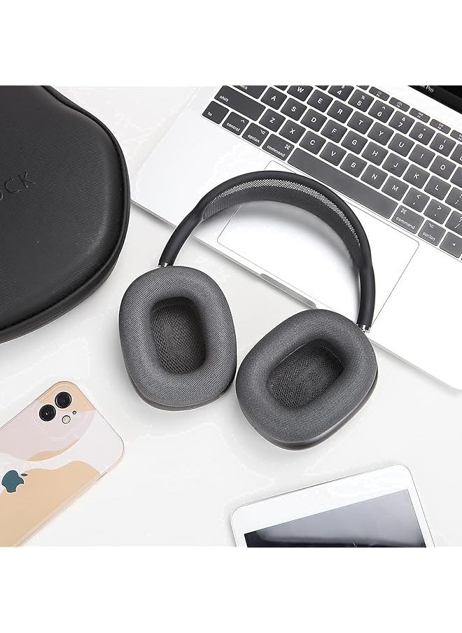 erorex - Ear Cushions For Airpods Max Headphones Earpads Replacement Ear Pad Covers Earmuffs With Protein Leather Memory Foam And Magnet Black - Image 1