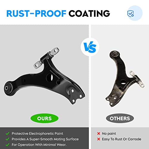 AEagle 10PCS for 2002-2003 Toyota Camry Lexus ES300 Front Lower Control Arm w/Ball Joint + Tie Rod Ends + Sway Bar Left & Right Suspension Kit K620334 K620333 K90346 K90347 EV420 ES3600 ES3601 K90344 - Image 4