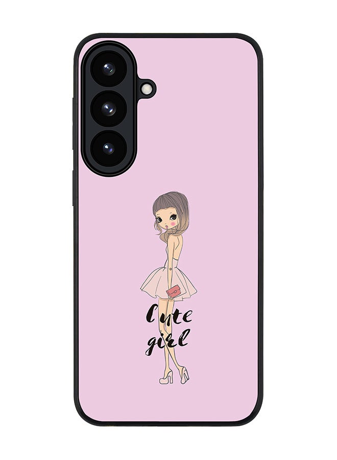Stylizedd For Samsung Galaxy S26 Case,Slim fit Camera Protection, Shockproof Thin Phone cover  - Coy Cute Girl - Image 1