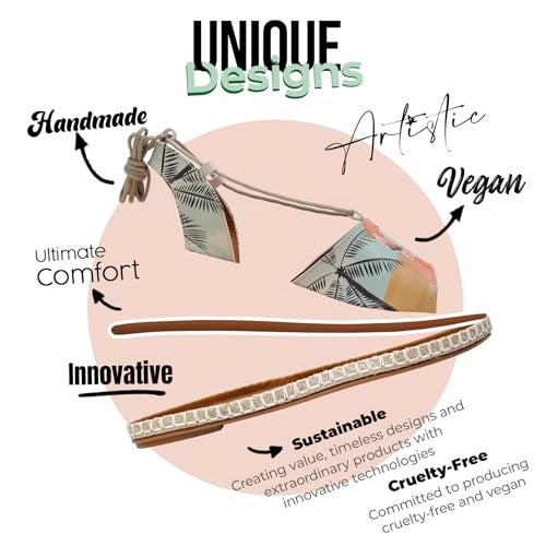 DOGO Gladiator Sandals for Women - Vegan and Handmade Strappy Sandals for Women, Be A Flamingo Design, Size 8.5 - Image 2