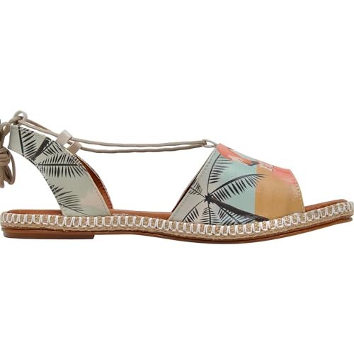 DOGO Gladiator Sandals for Women - Vegan and Handmade Strappy Sandals for Women, Be A Flamingo Design, Size 8.5 - Image 5