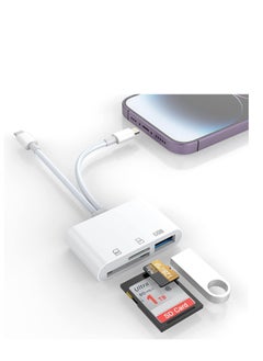 Rocketek SD Card Reader for iPhone/iPad Lightning  USB C Connector to SD/TF Adapter Memory Micro SDXC Micro SDHC SDXC SDHC SD Cards USB Disk iPhone/iPad/MacBook/Samsung