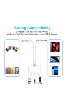 SYOSI Rocketek SD Card Reader for iPhone/iPad Lightning  USB C Connector to SD/TF Adapter Memory Micro SDXC Micro SDHC SDXC SDHC SD Cards USB Disk iPhone/iPad/MacBook/Samsung  - Image 5