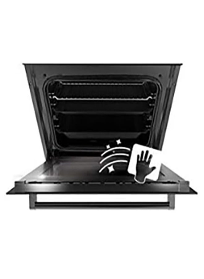 سيمفير فرن كهربائي مدمج 60 سم، سعة 104 لترات، 7 وظائف، مع نظام مروحة - فضي | B6006EERF - Image 4