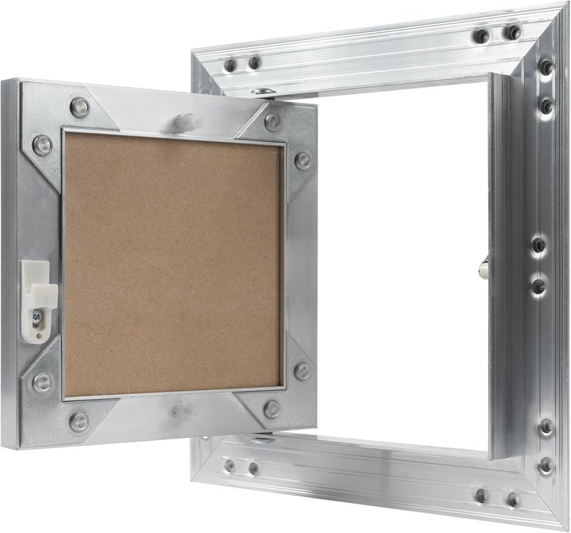ECOPRO VENT 6" x 6" Inch Aluminum Drywall Access Panel - Service Shaft Door - Plumbing, Electricity, Heating, Alarm Wall Inspection hatch for Drywall - Bathroom Service Access Hole Cover - Image 3