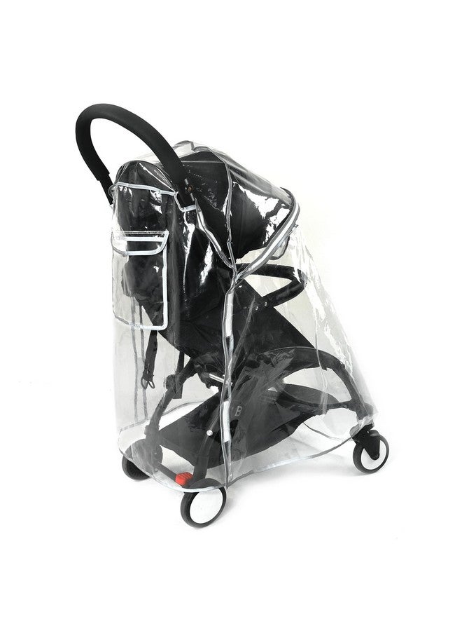 Ezkindheit HighEnd Thicking EVA RainCover for Compact Foldable Stroller,Fit BBZYOYO Perfectly,Weather Shield with Waterproof Zipper Opening,Reflective Safety Edging & Full Coverage Design,Ideal for Urban Travel. - Image 1