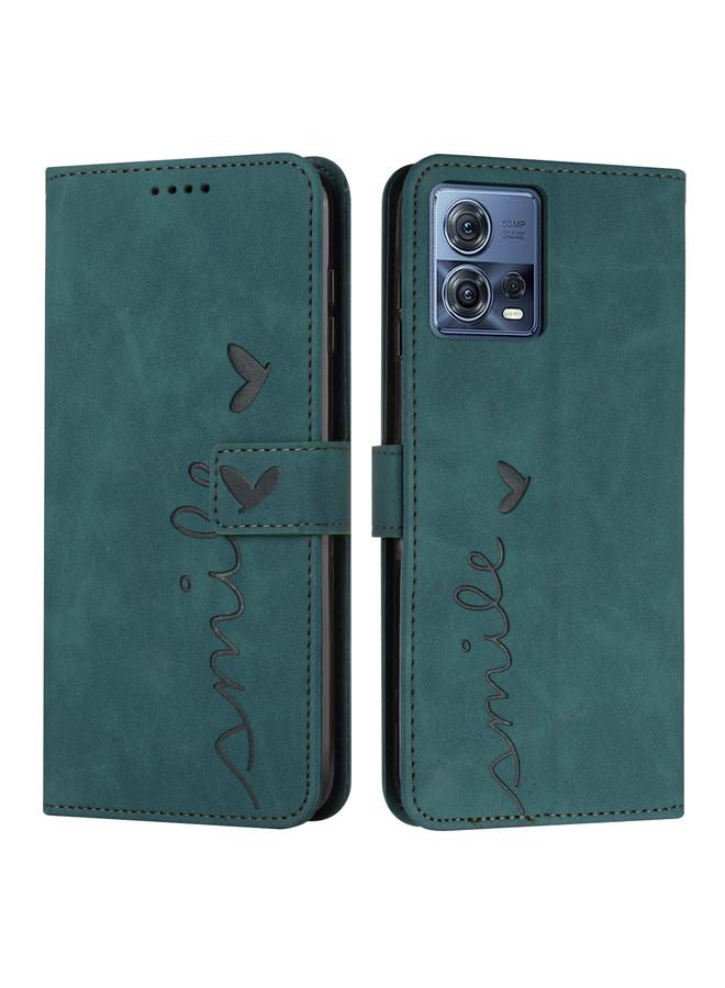 S-TOP Case For Motorola Moto S30 Pro 5G/Edge 30 Fusion 5G Skin Feel Heart Pattern Leather Phone Case - Image 1