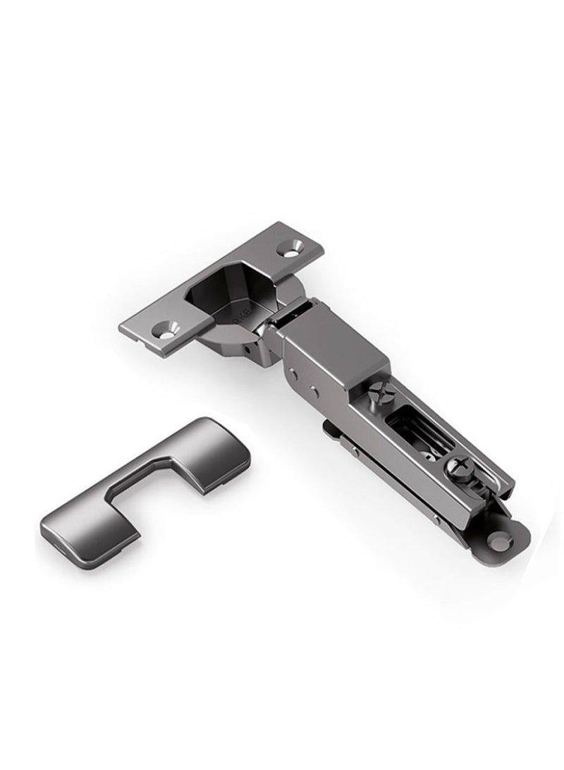 STARKE Half Overlay Soft Close Cabinet Hinge-Black Electroplated, 95 Degree Opening Angle, 16-25mm Application, Strong Hydraulic System-Complete with Screws Pack of 1 - Image 1