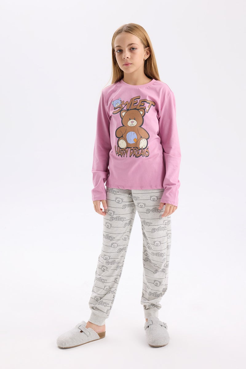 DeFacto Girl 2 piece Regular Fit Knitted Pyjamas  - Image 1
