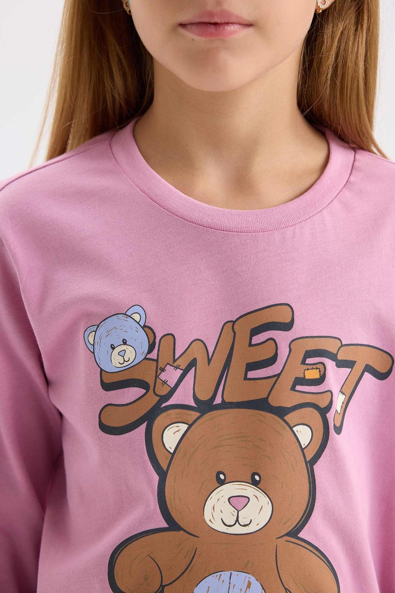 DeFacto Girl 2 piece Regular Fit Knitted Pyjamas  - Image 3
