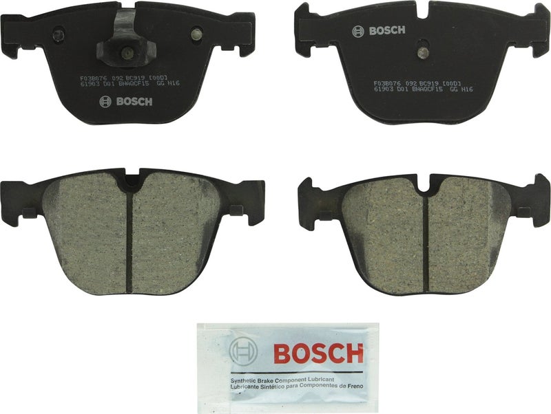 BOSCH BC919 QuietCast Premium Ceramic Disc Brake Pad Set - Compatible With Select BMW 535i, 545i, 550i, 645Ci, 650i, 745i, 745Li, 750i, 750Li, 760i, 760Li, Alpina B7, M3, M5, M6, X5, X6 + More; REAR - Image 3