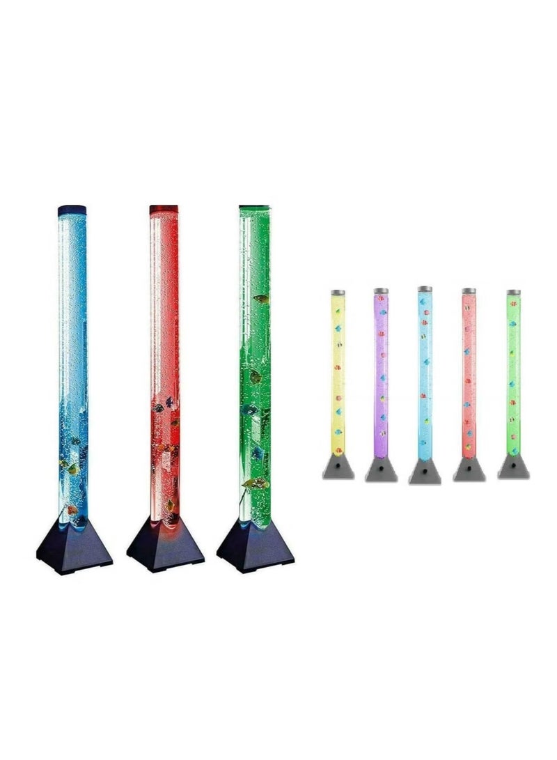 Raxoom 90CM Changing Water Tank Bubble Fish Floor Lamp Multicolours LED Aquarium Night Light For Kids Bedroom And Home Decoration - Image 3