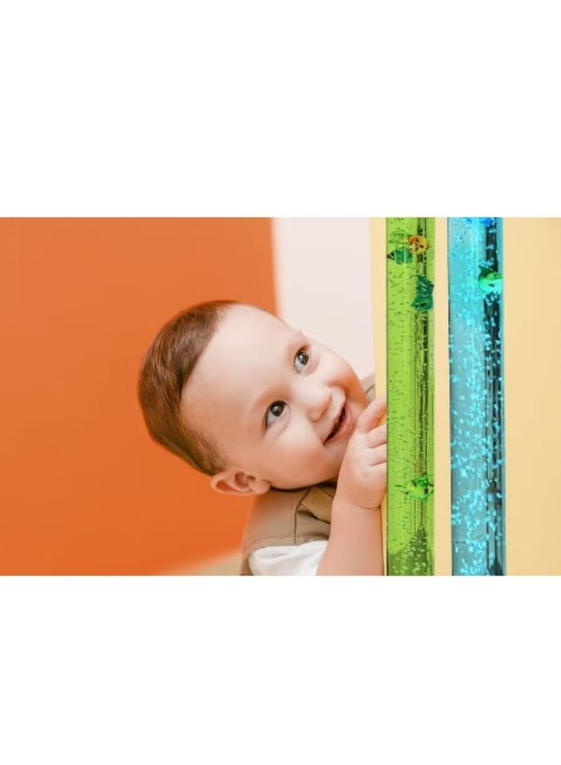 Raxoom 90CM Changing Water Tank Bubble Fish Floor Lamp Multicolours LED Aquarium Night Light For Kids Bedroom And Home Decoration - Image 5