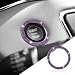 HEVLE Bling Car Crystal Rhinestone Ring Sticker Push to Start Button Cover Key Ignition Knob Ring Sparkling Car Interior Decoration Accessories for Women - Image 2