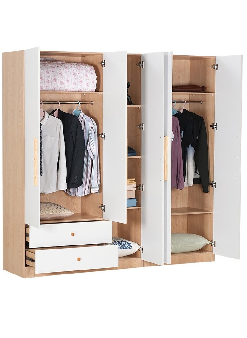 ROYALOAK Royaloak Roger 5 Door Wardrobe | MDF Construction | Elegant Melamine Finish | Modern Design | Durable & Long-lasting | Freestanding Design | Cupboard  - Image 5