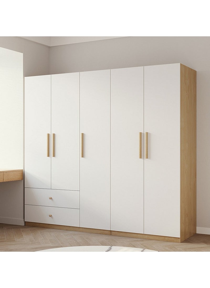 ROYALOAK Royaloak Roger 5 Door Wardrobe | MDF Construction | Elegant Melamine Finish | Modern Design | Durable & Long-lasting | Freestanding Design | Cupboard  - Image 2