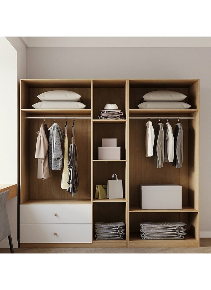ROYALOAK Royaloak Roger 5 Door Wardrobe | MDF Construction | Elegant Melamine Finish | Modern Design | Durable & Long-lasting | Freestanding Design | Cupboard  - Image 3