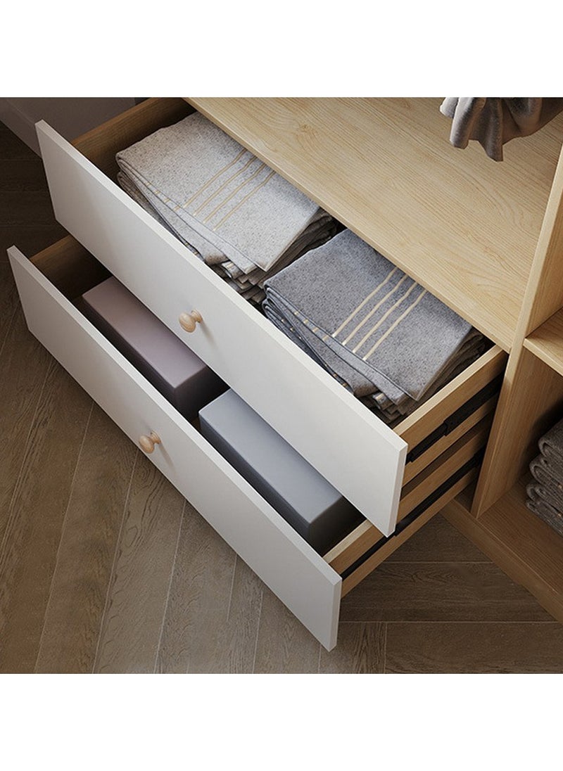ROYALOAK Royaloak Roger 5 Door Wardrobe | MDF Construction | Elegant Melamine Finish | Modern Design | Durable & Long-lasting | Freestanding Design | Cupboard  - Image 4