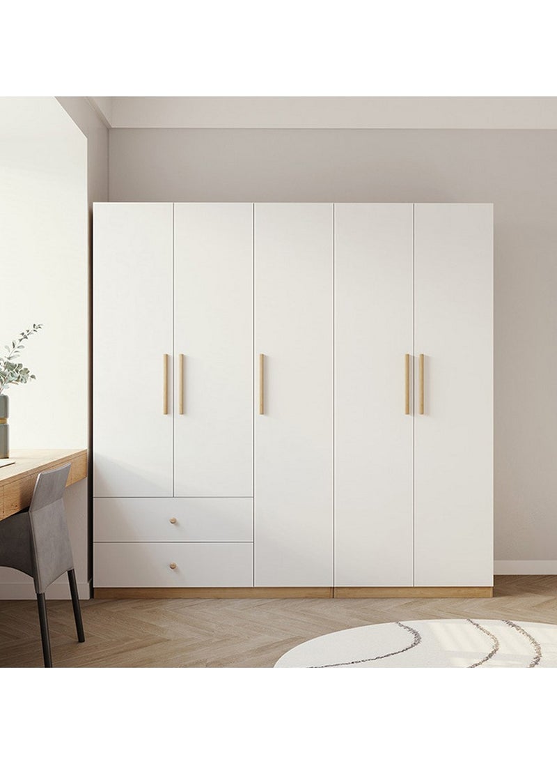 ROYALOAK Royaloak Roger 5 Door Wardrobe | MDF Construction | Elegant Melamine Finish | Modern Design | Durable & Long-lasting | Freestanding Design | Cupboard  - Image 5
