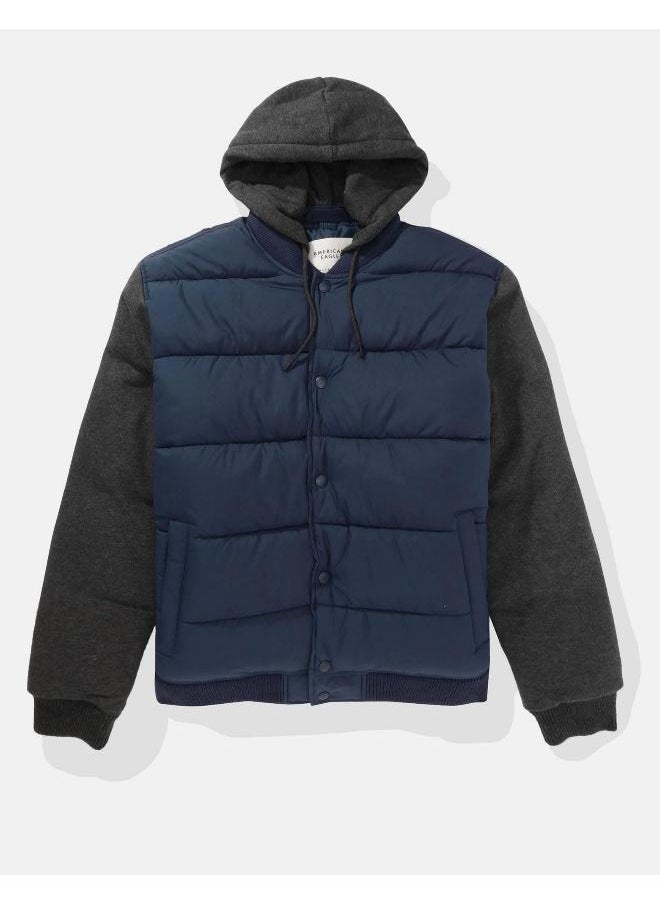American Eagle - Zip Through Puffer Jacket - Image 1