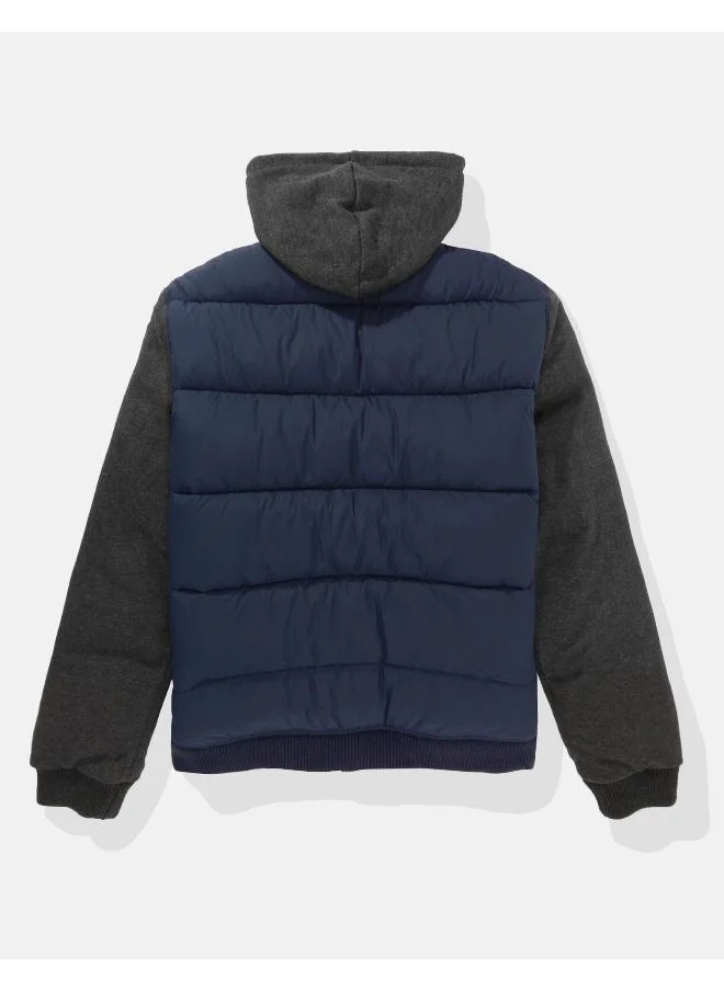 امريكان ايجل Zip Through Puffer Jacket