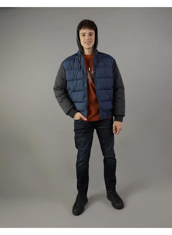 American Eagle Zip Through Puffer Jacket - Image 1