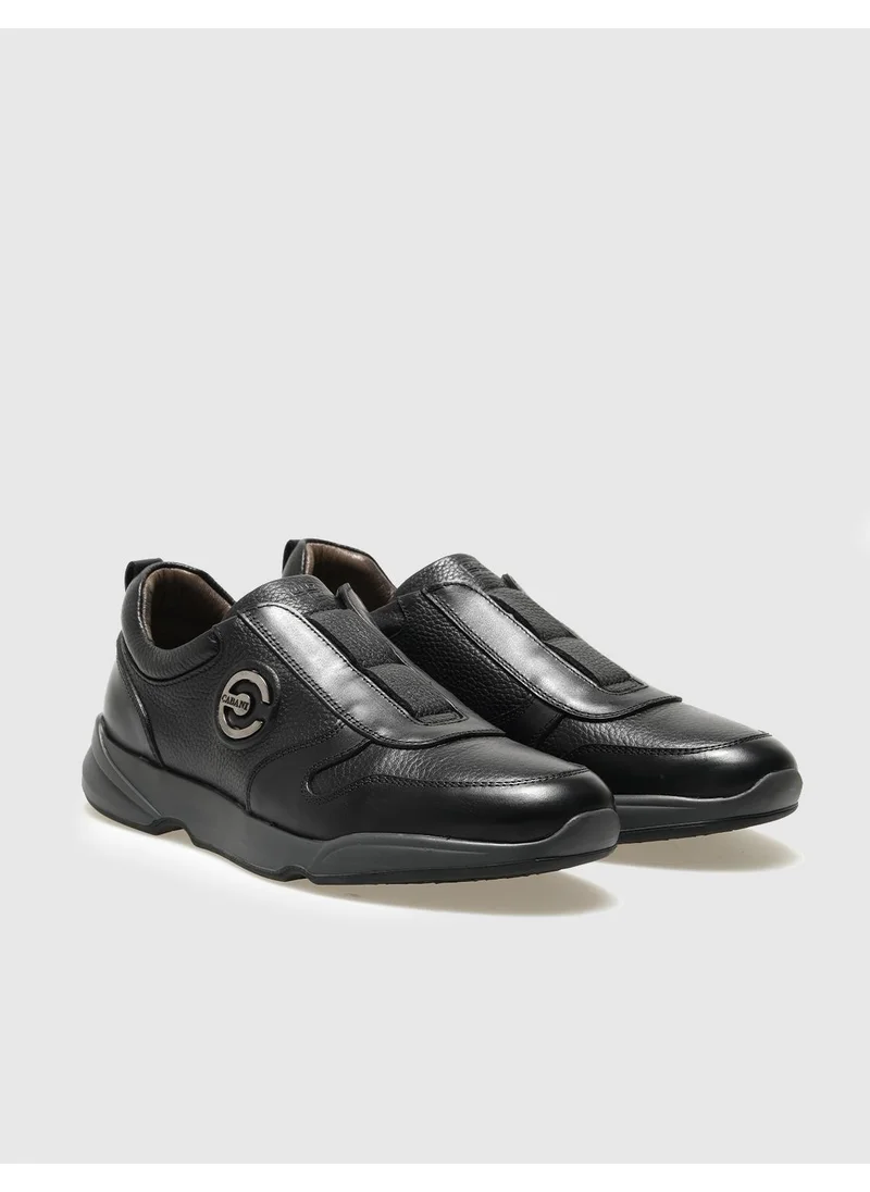 كاباني Leather Black Men's Sports Shoes