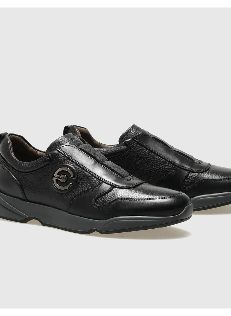 Cabani Leather Black Men's Sports Shoes