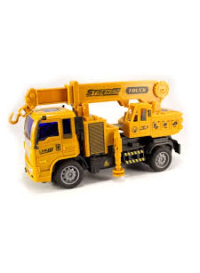 حديقة الألعاب شاحنة رافعة بناء بجهاز تحكم عن بعد – ذراع دوّار مع خطاف رفع، لعبة مركبة واقعية للأطفال - Image 1