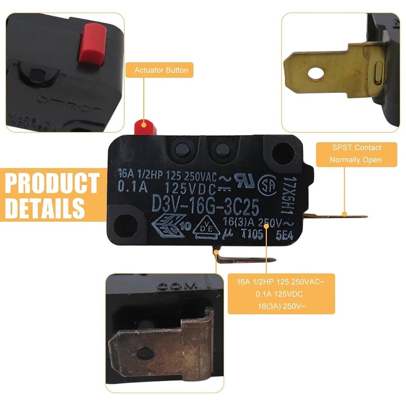 General Electric WB24X830 Microwave Door Switch Replacement Compatible with Multiple Oven Models - Image 5