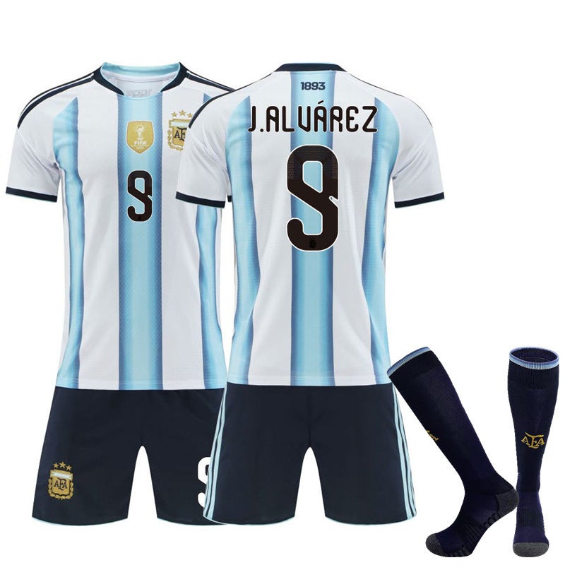 2026 New Argentina Home Football Jersey 11 Di Maria 21 Dybala World Cup No. 10 Messi Jersey - Image 5