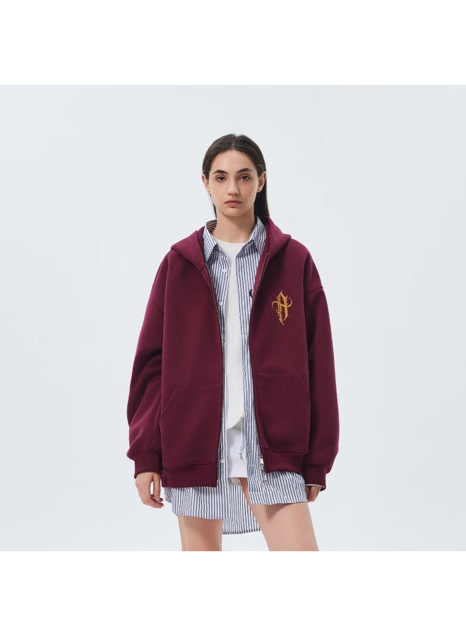 Chinism Uni Spring Casual Printed Zip-up Loose Hoodie American Style Cardigan - Image 1